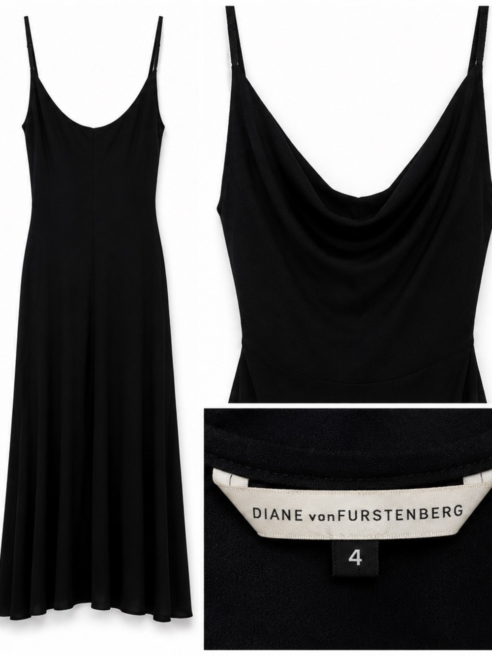 Diane von Furstenberg “Anixi” black dress
